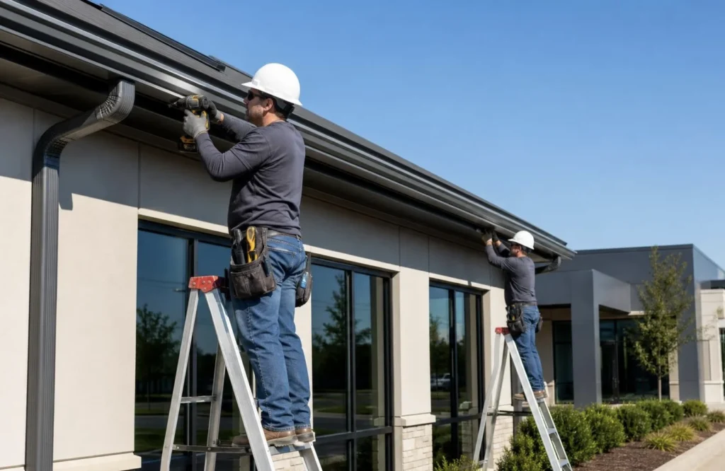 commercial gutter replacement near me
