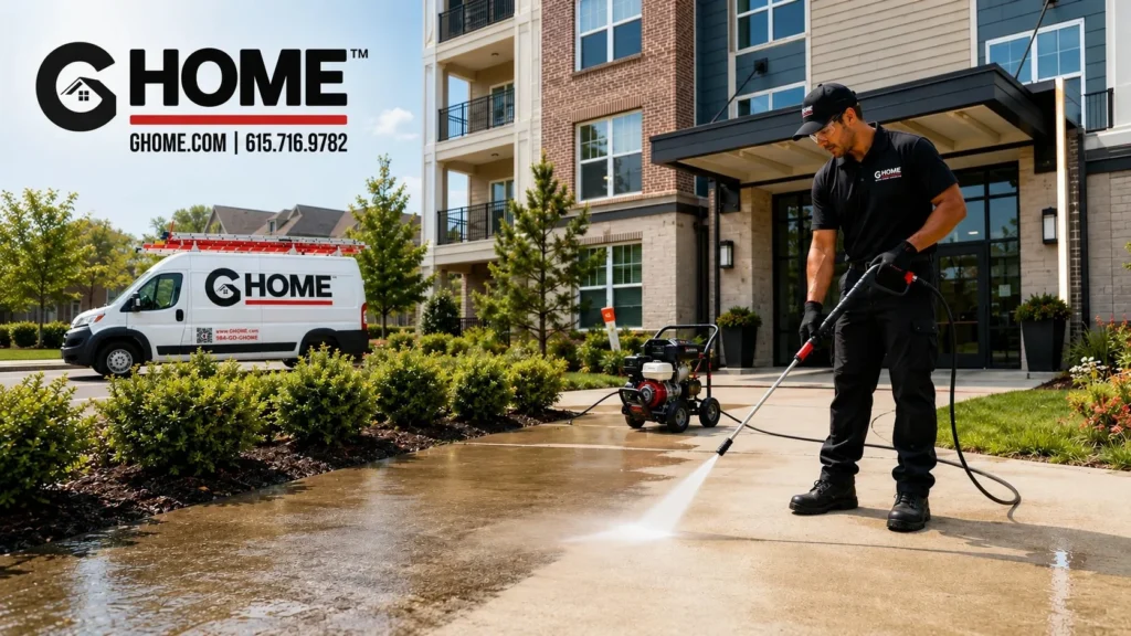 commercial building exterior washing